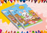 create cozy, bold, and easy coloring book illustrations for children